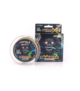 JATSUI MOONSTER BRAID MULTICOLOR 300MT PE2.5 41LB
