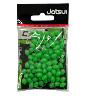 JATSUI C310 GREEN BEADS 150PCS HOLE 0.9 SIZE 4X5