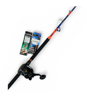 Combo da Traina Canna Full Shot 20 LBS + Mulinello Oxean 20II + filosa