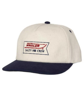Boston Whaler X Salty Crew Whaler Snapback Cap Off White
