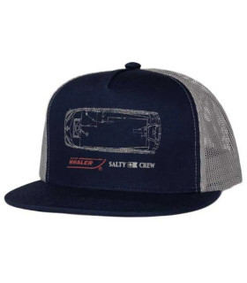 Boston Whaler X Salty Crew Whaler Trucker Cap Midnight Navy