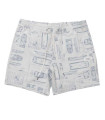 Salty Crew x Boston Whaler Whaler Volley Shorts Bone Limited Edition