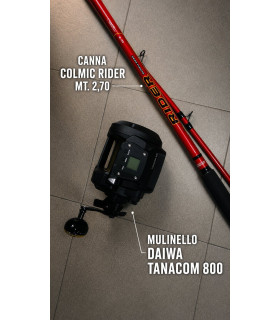 Combo Tanacom 800+ Canna Colmic Rider Mt. 2,70