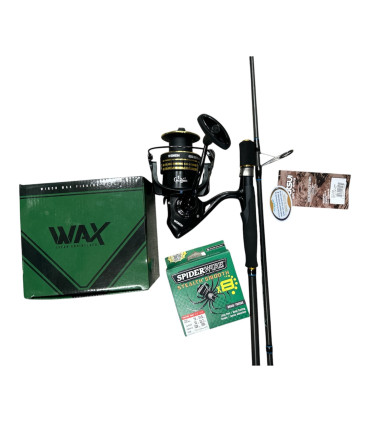 Combo Pesca Verticale (Jatsui Intrepid Jigger Type S+ Mul. Wax Winch 8000 + Trecciato)