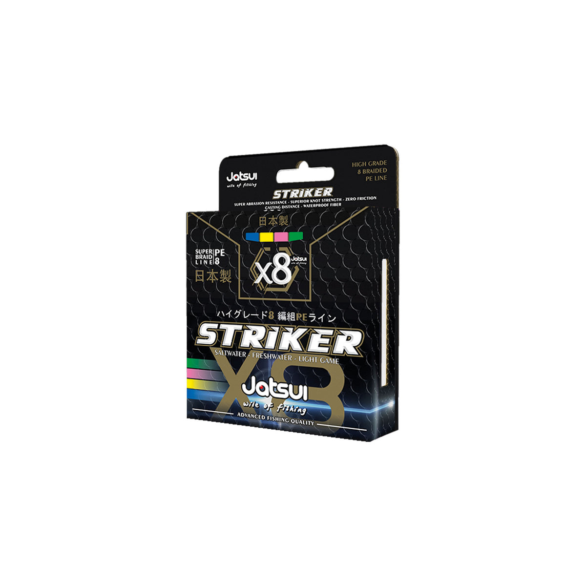 JATSUI BRAID STRIKER X8 500MT MULTI 4X10 50LB PE3.0