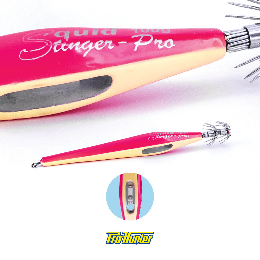 PROHUNTER ASARI SQUID STINGER W/RATTLE 4.0 100GR COL.PINK LU