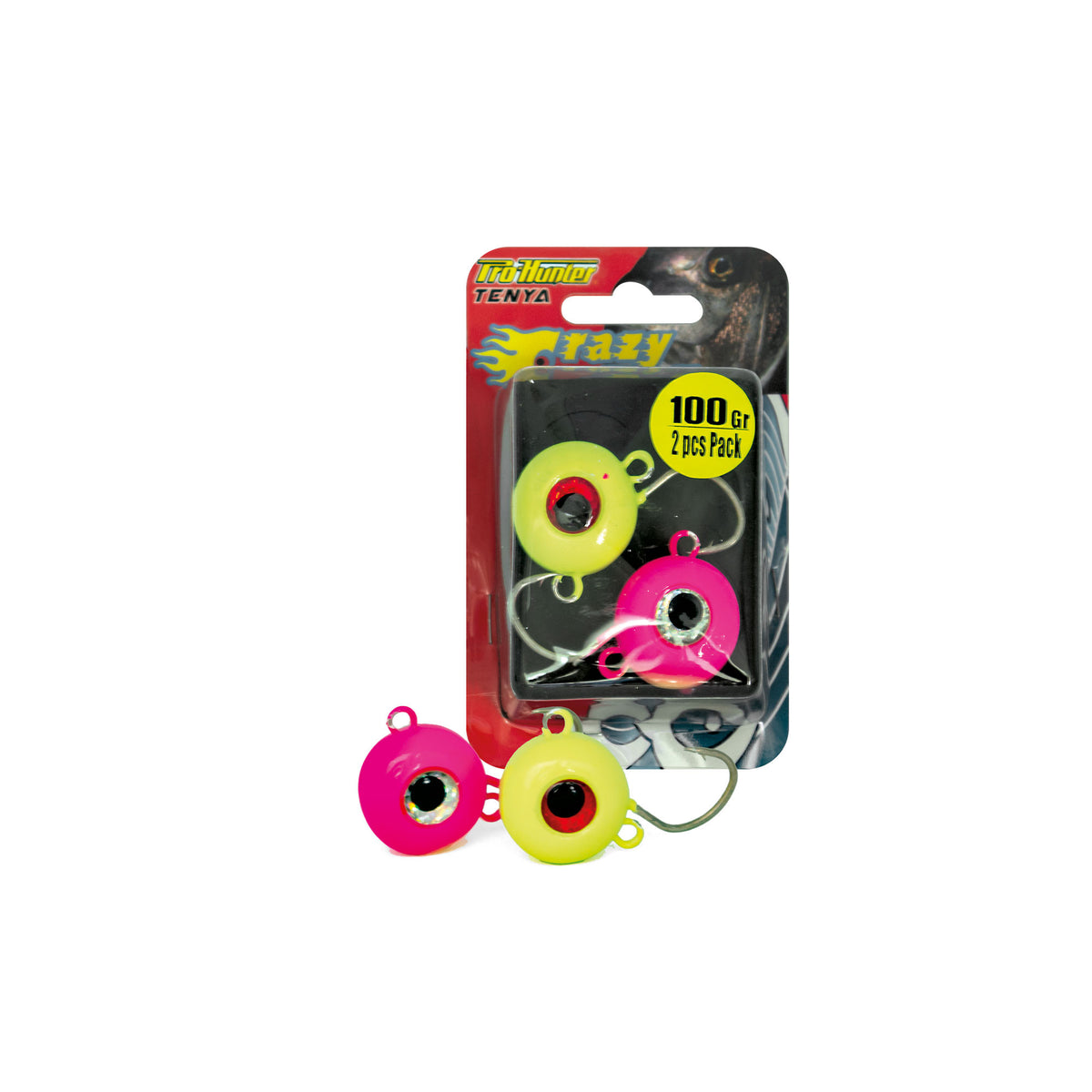 PRO HUNTER CRAZY BALL ASSORTED 2PZ SET 100GR COL.01/05