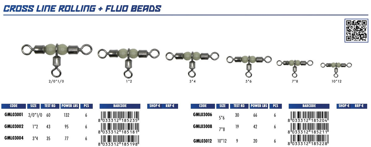 Colmic Crossline Rollings Fluo Beads