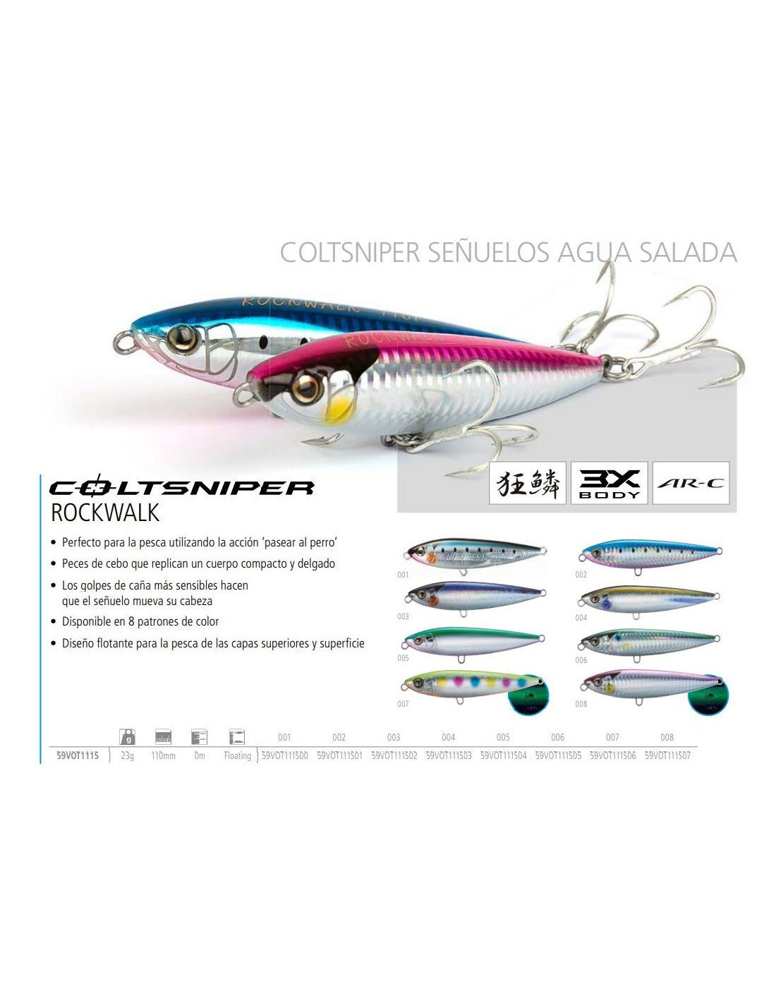 Shimano Coltsniper Rock Walk 110 F