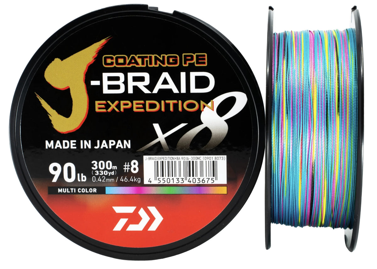 Daiwa Treccia X8 Expedition j-braid 300 mt Multicolor