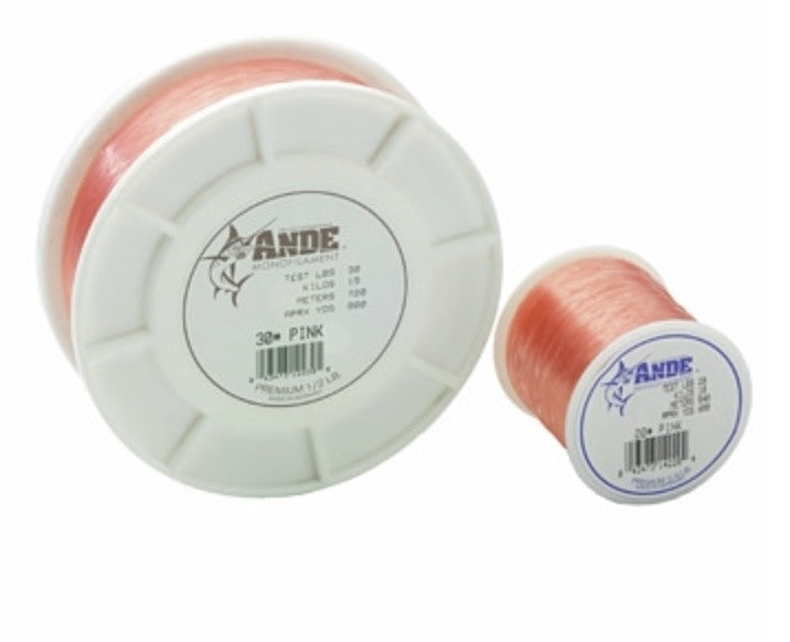 Ande Monofilament Premium Pink 125 Lbs