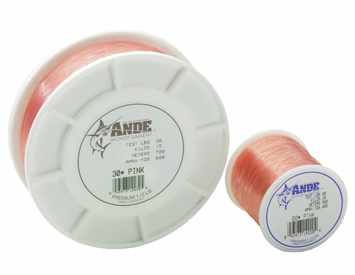 Ande Monofilament Premium Pink 125 Lbs