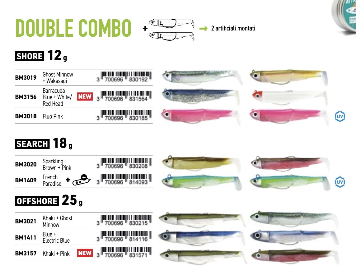 Fiiish Black Minnow M. 3 Double Combo Offshore 25 Gr