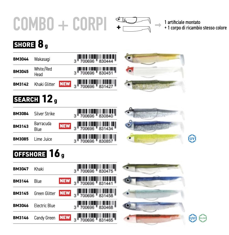 Fiiish Black Minnow M. 2.5 Combo shore 8 Gr