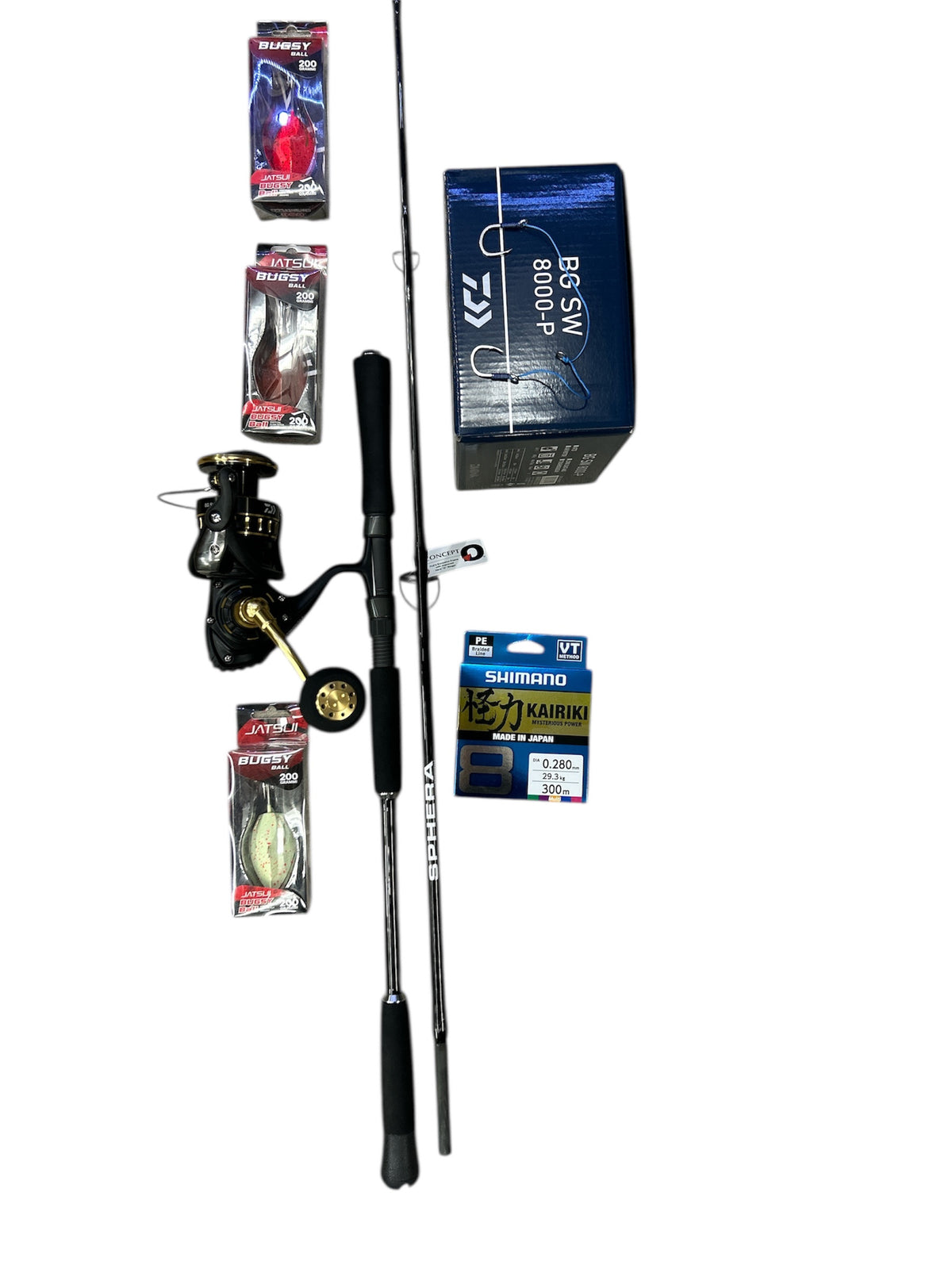 Combo Sphera + Daiwa BG SW8000P