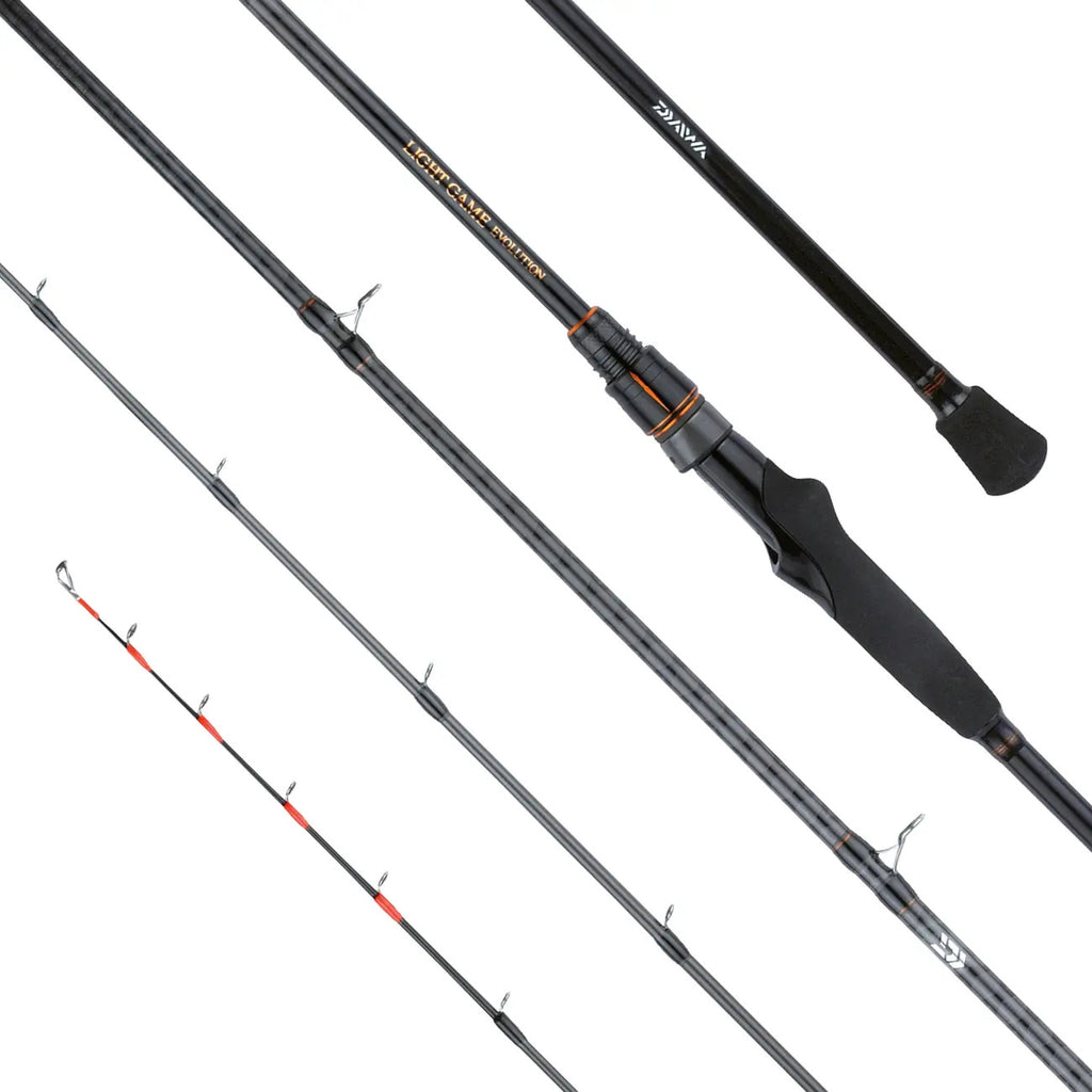 Combo Daiwa LeoBritz 200J L + canna Daiwa Light Game Evolution 73h mt. 210