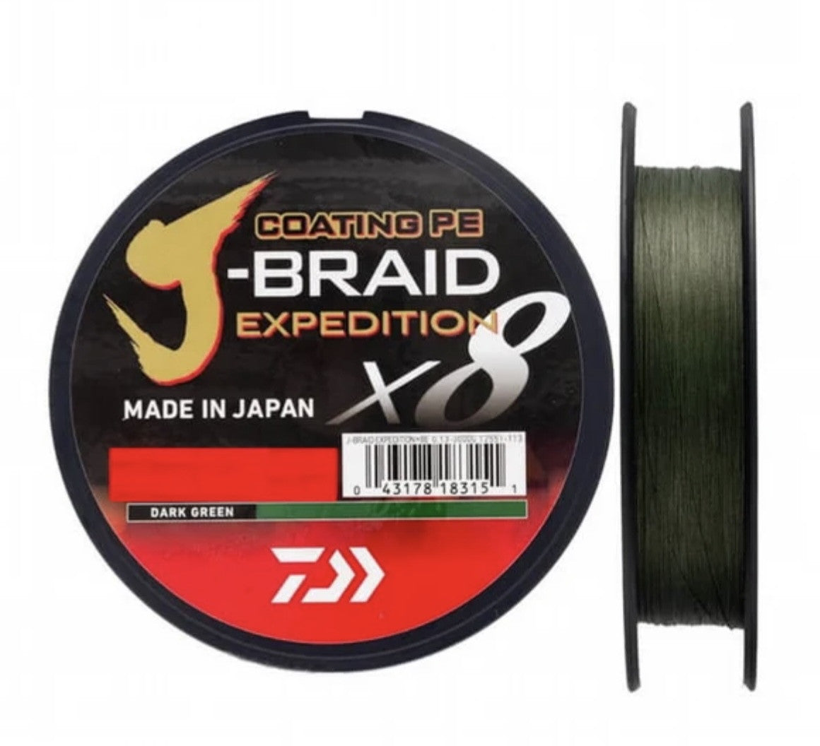 Daiwa J-Braid Expedition Mt. 150 Dark Green
