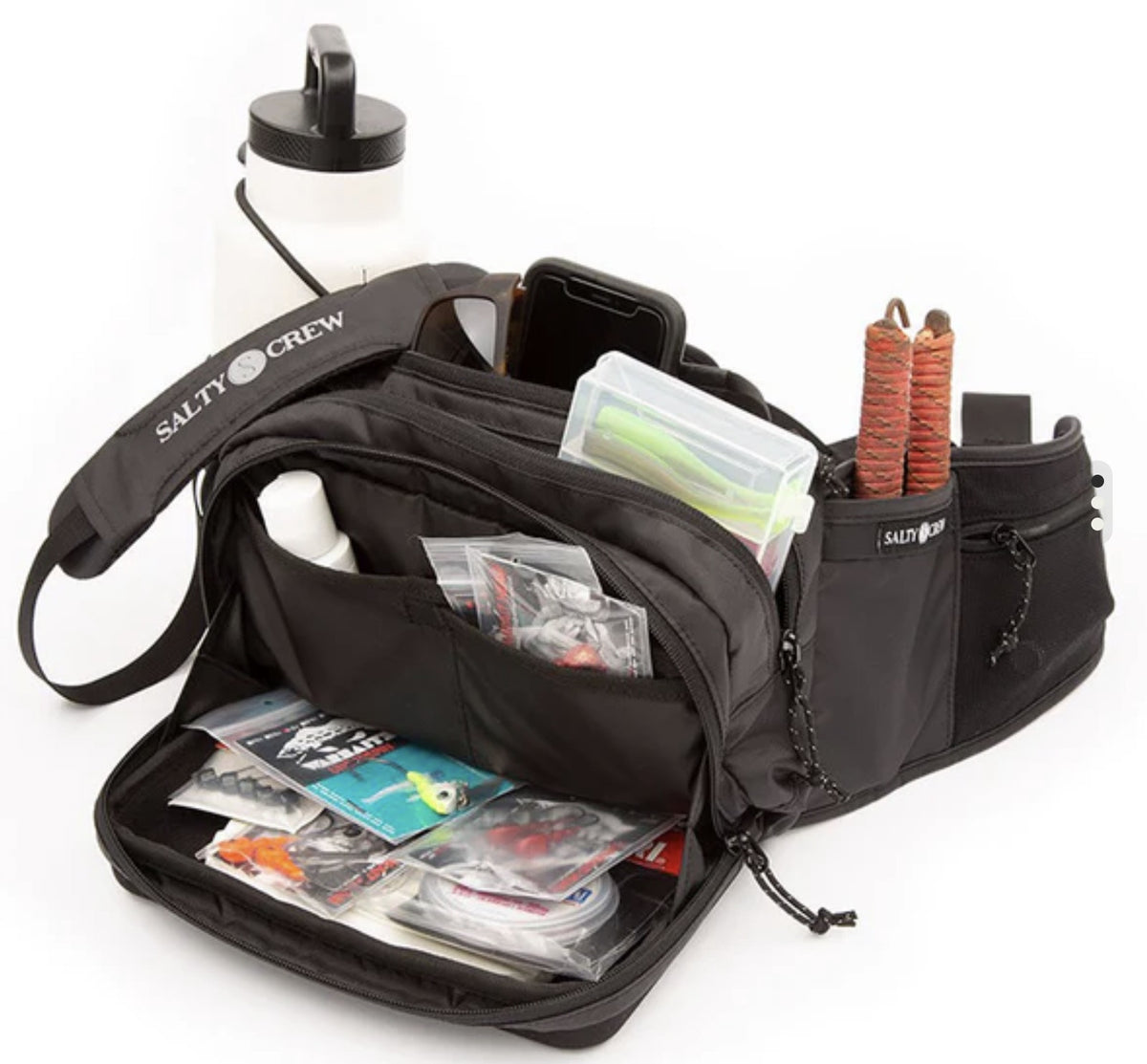 Salty Crew Rocks N Docks Hip Pack - Black Borsa da Spinning