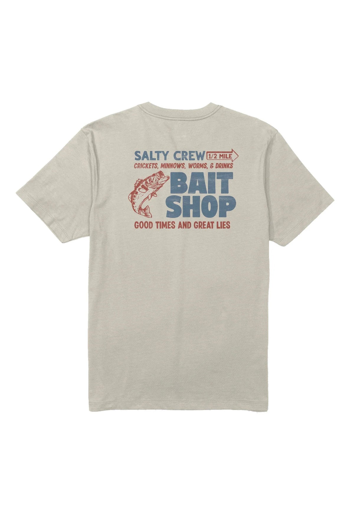 Salty Crew Bait Shop SS Tee Moon Beam T-Shirt Uomo