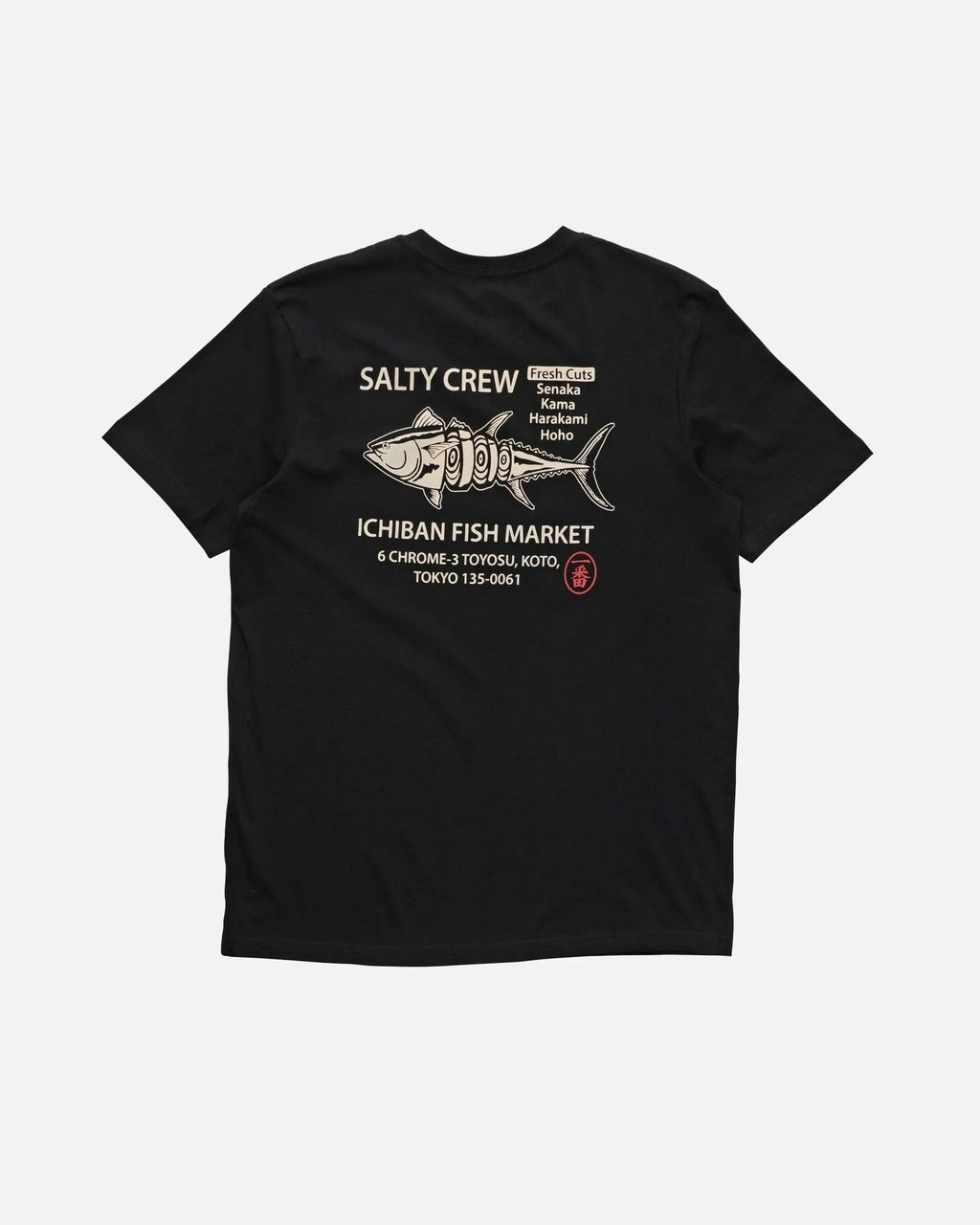 Salty Crew Ichiban S/S Tee Black T-Shirt Uomo