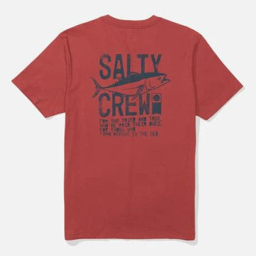Salty Crew Tried And True S/S Tee Washed Red T-Shirt Uomo