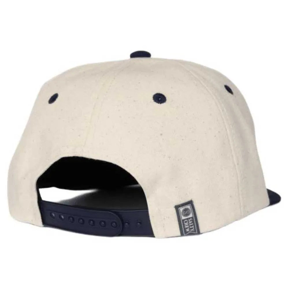 Boston Whaler X Salty Crew Whaler Snapback Cap Off White