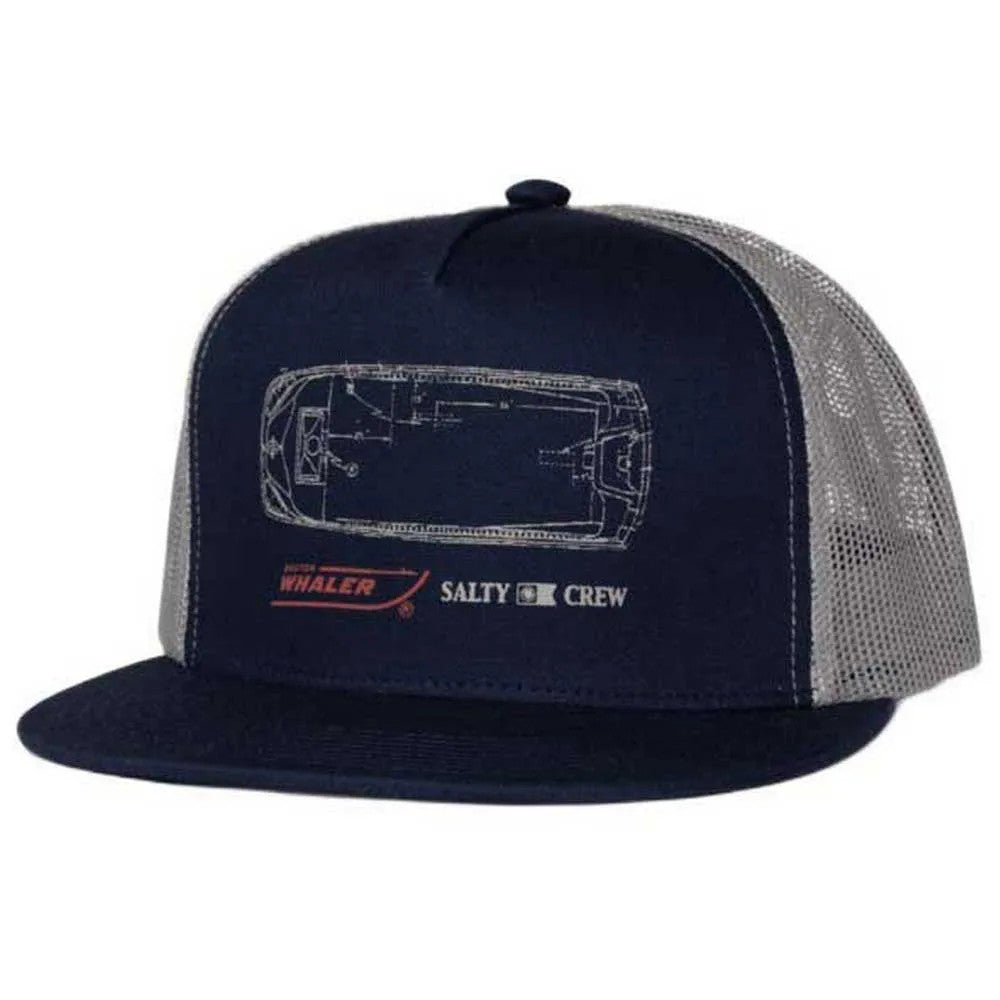 Boston Whaler X Salty Crew Whaler Trucker Cap Midnight Navy
