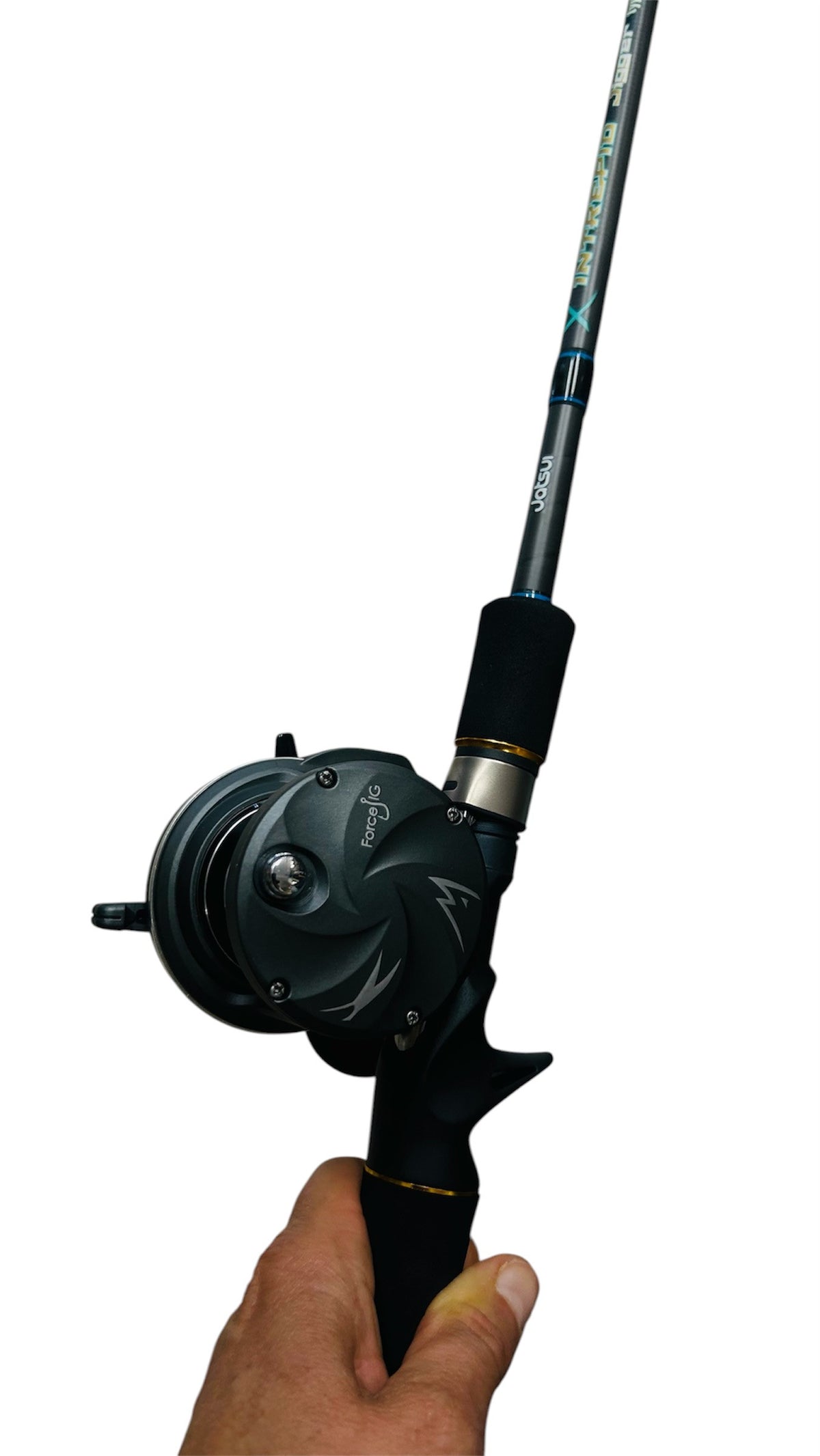 Combo Pesca Verticale (Jatsui Intrepid Jigger Type C + Mul. Force Jig  + Trecciato)