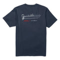 Salty Crew x Boston Whaler Whaler Schematic T-Shirt Navy