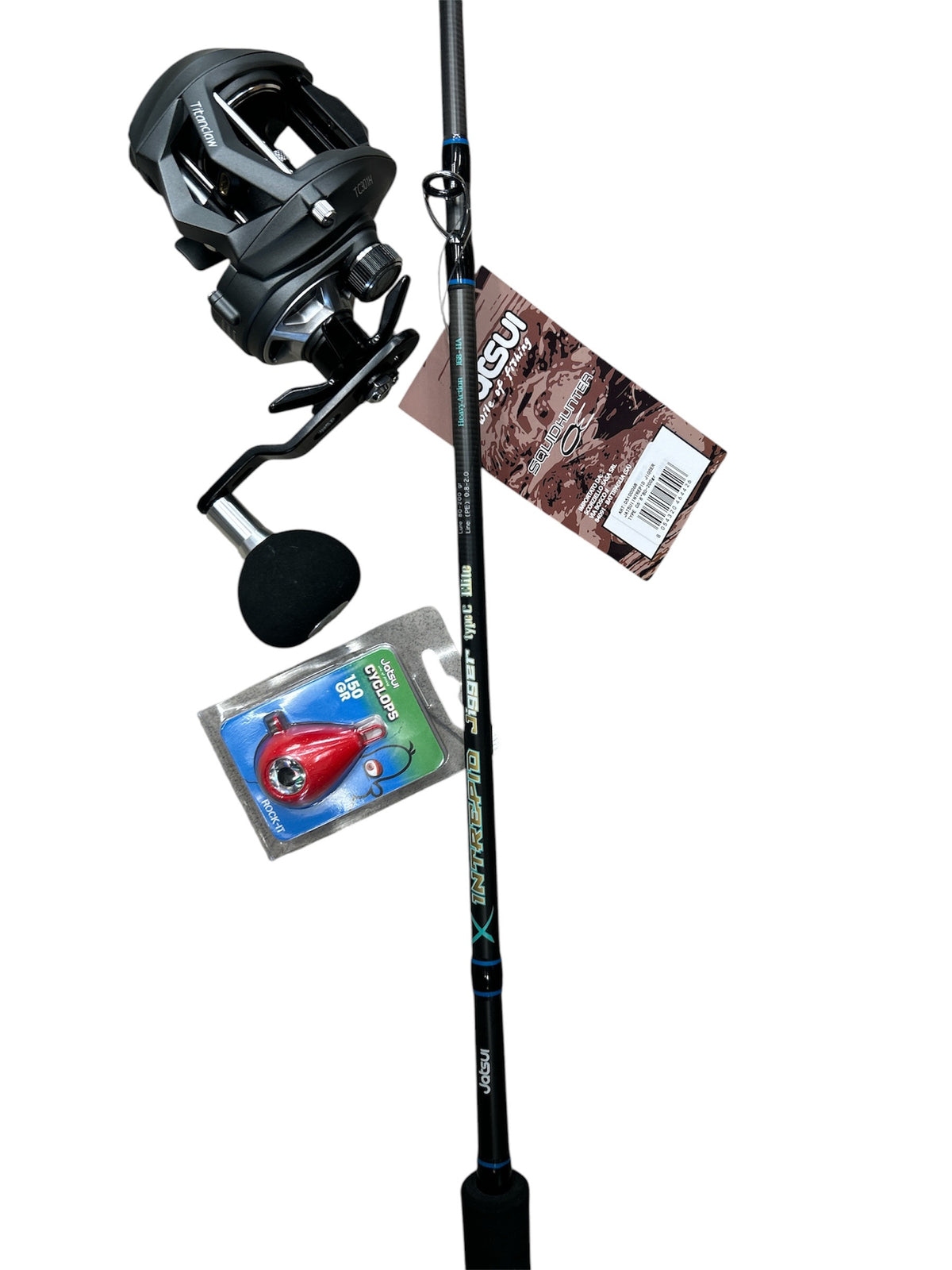 Combo Pesca verticale Titan Claw + Jatsui Intrepid Jigger 80-200Gr.