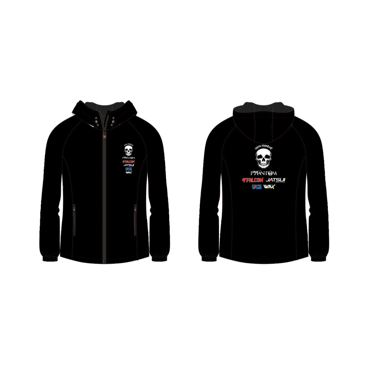 FALCON GIACCA BLACK PHANTOM WINDBREAKER  2XL